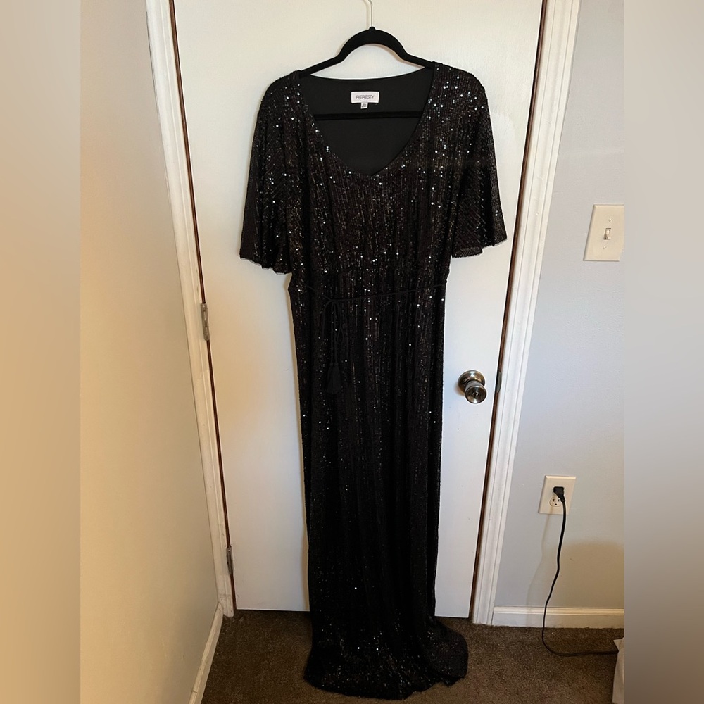 Shein Sequenced Floor Lengthed Gown